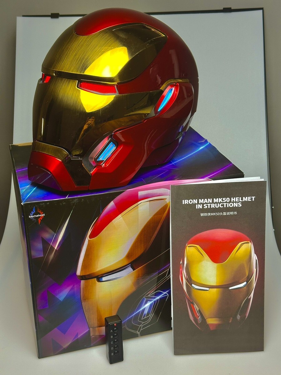 Iron Man Mk50 Helmet 1:1 Wearable COS Remote Touch Voice Control