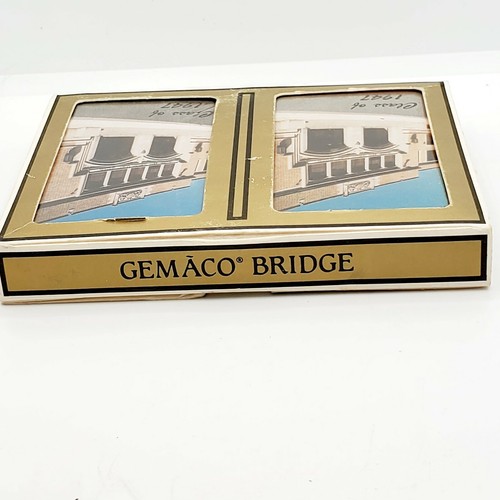 Gemaco Bridge Deck Spielkarten 2 Sets Klasse von 1947 Schule Bild Rückseite versiegelt - Bild 3 von 4