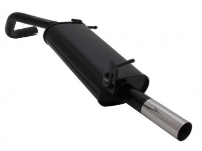 Novus Endschalldämpfer 1 x 60 mm Stahl für VW Polo V - 9N / 9N3