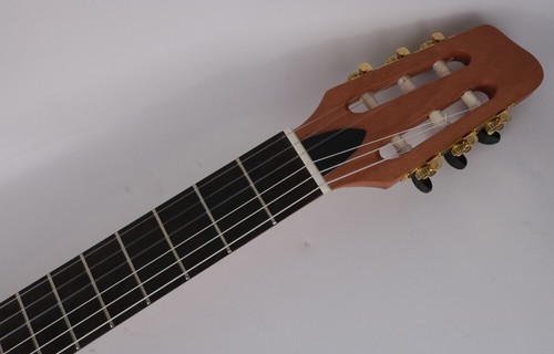 chitarra elettrica classica corda silenziosa nylon portatile da viaggio costruita in effetto - Foto 3 di 8