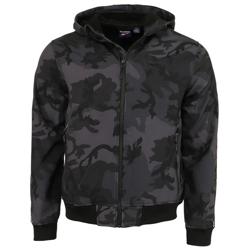 Softshell Jacket Black Camo Print 