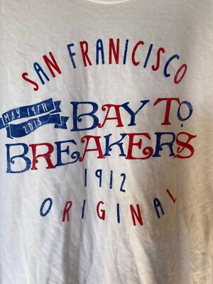 T-shirt Bay To Breakers San Francisco 2013, Course, Blanc, Coton, Taille S