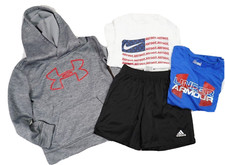 Little Boys Lot 4 ADIDAS, NIKE  UNDER ARMOUR Hoodie, Shorts  Shirts Sz 6