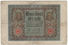 Germany 100 Mark 1920 Banknotes Circulated L9913068