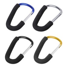 Baby Carriage Hanger Handle Big Sponge Carabiner Shopping Bag Clip Hook