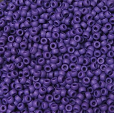Matte Dk Lilac Mini Pony Beads made n USA 1000pc crafts school VBS kandi jewelry