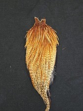 Barred Ginger Cree Rooster Neck Cape Fly Tying Fishing Hackle Feathers  Material