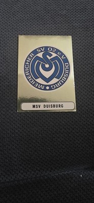 Panini Eurofootball 1978 Goldwappen Wappen Msv Duisburg