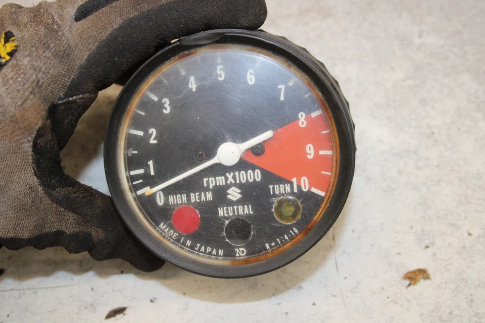 1975 Suzuki TS185 Sierra GAUGES METER TACH N2-1481.ABA - Image 2 of 4