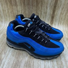 Nike Air Max 24-7 Women's Size 7.5 Youth 6Y Blue Black Sneakers Shoes 401257-008