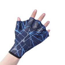 Nylon Swimming Gloves Aquatic Swimming Webbed Gloves Water Training Hand Webb...