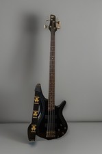 SoundGear by Ibanez Galaxy Black SR300 Electric Bass Guitar Toxic Waste Strap