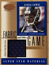 2001 Leaf Certified Materials Fabric of the Game Jamal Lewis #FG-55