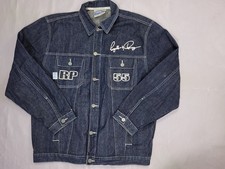 Vintage Denim Jacket Large Streetwear Y2K Embroidered 90s