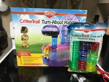 NEW KAYTEE CRITTERTRAIL TURN-ABOUT HABITAT + NEW CRITTERTRAIL FUN-NEL ASST TUBES