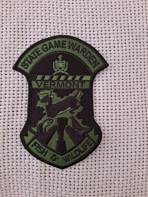 Vermont Fish & Wildlife State Game Warden patch