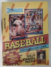 1991 Donruss Series 1 Factory Sealed Baseball Box - 36 Packs
