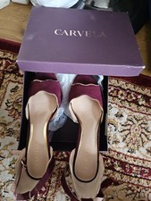 Brand New Cavela Heels Never Ben Worn Size 39 Wine Suedette