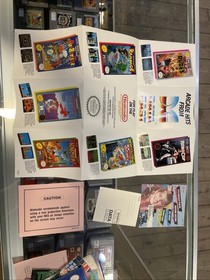 Lot Of 6 Nintendo NES Boxes Styrofoam Posters Papers Heavy Barrel Dash Galaxy