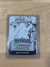 Devin Carter 2025 Leaf Eclectic Football Signature Series 1/1 Printing Plate