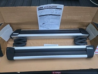 Thule 91725 Ski/Snowboard Carrier Accessory for Roof Rack, NO KEYS