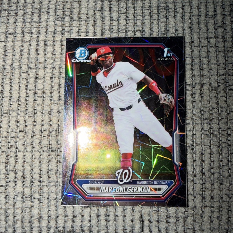 2026 Bowman Chrome Marconi German 1st Bowman Laser Refractor #BCP-100