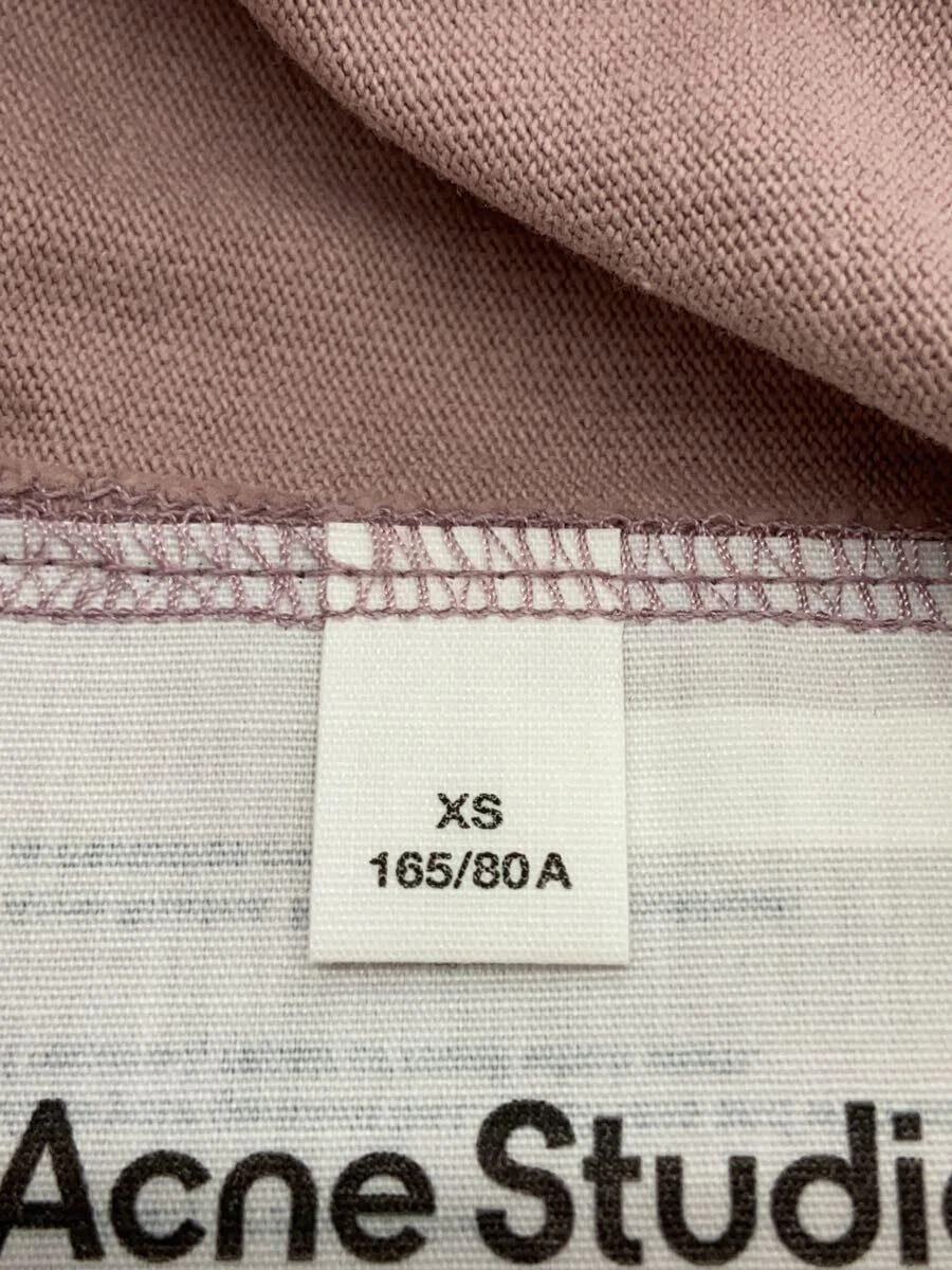 Acne Studios t shirt abito logo XS cotone rosa DRES000461