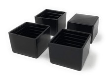 Design61 4x Kappen für Vierkantrohre 40 x 40 mm Schutzkappen Gleiter