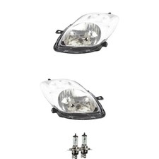 Halogen Scheinwerfer Frontscheinwerfer Set H4 für Toyota Yaris inkl. Lampen