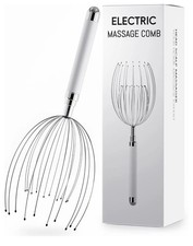 Head Massager Scalp Electric Scalp Massager with 20 Metal Fingers Portable