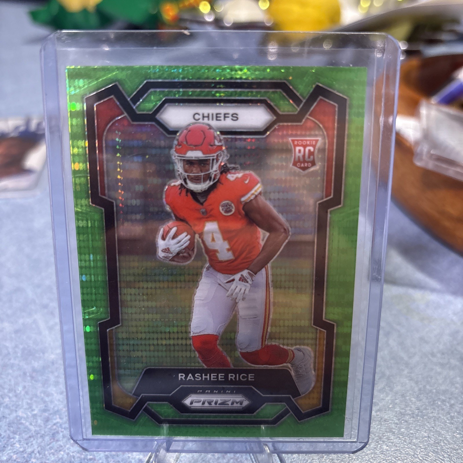 2023 Panini Prizm - Rookies Rashee Rice #350 Neon Green Pulsar Prizm (RC)