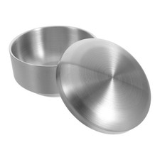 Shave Cream Bowl Stainless Steel Bowls for Mixing Shaving Soap Men