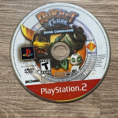Ratchet and Clank Going Commando Sony PS2, 2004, Greatest Hits Disc Only Read!