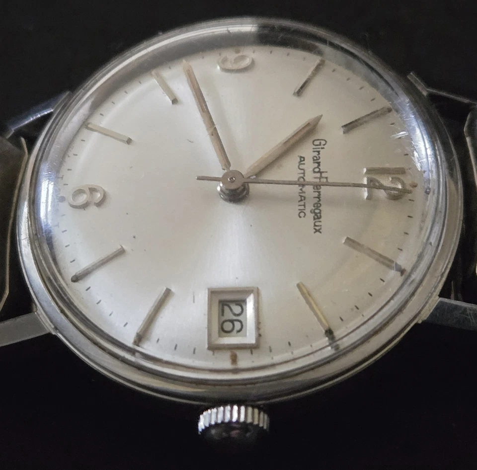 Relógio masculino vintage 1960 Girard Perregaux, automático 17 joias. FRETE GRÁTIS. - Imagem 4 de 4