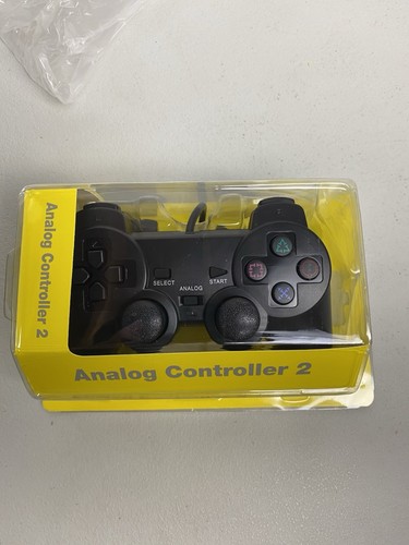 ANALOG CONTROLLER 2 BLACK CONTROLLER FOR PLAYSTATION 2 BRAND NEW SEALED - Bild 1 von 4
