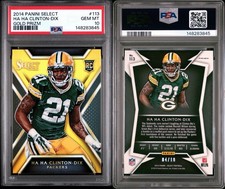 2014 PANINI SELECT #113 HA HA CLINTON-DIX GOLD PRIZM /10 SSP RC PSA 10 POP 1
