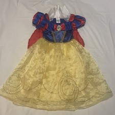 Disney Store Snow White Princess Costume Girls sz 4 Dress Halloween Sequin Jewel