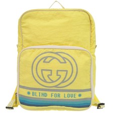 Gucci Interlocking GG Blind Love Yellow Backpack Daypack