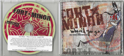 Fort Minor - Where'd You Go - Scarce 2006 UK 1trk promo CD