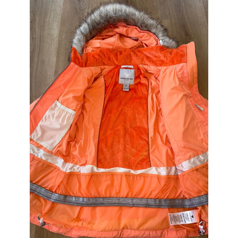 Chaqueta de plumón Obermeyer Circe para mujer nueva con etiquetas - talla 2 (regular) - melón Foto 4 de 4