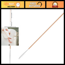Extra-Long Toe Brush with Beechwood Handle, Soft Nylon Bristles for Foot Care