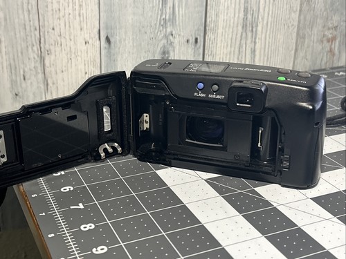 Lot of 3 Digital & Film Cameras PARTS or REPAIR Damaged Olympus Canon Panasonic - Picture 13 of 14
