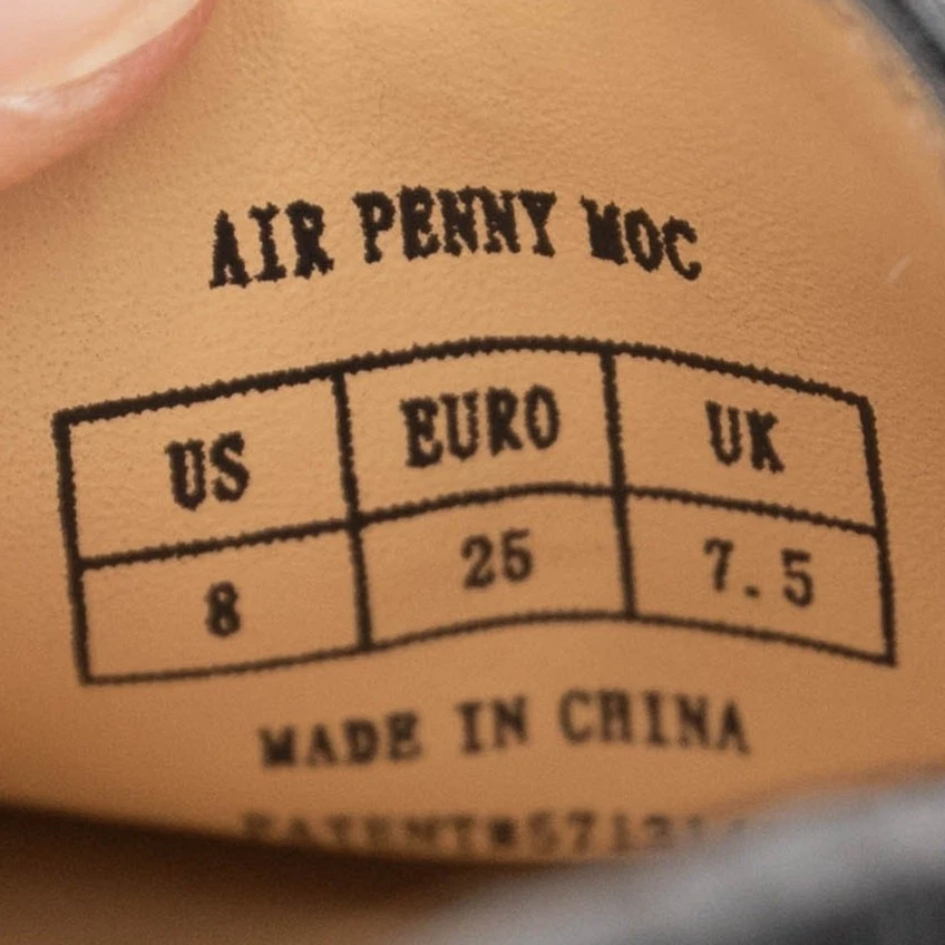 Cole Haan 学步儿童黑色漆皮鞋头 Air Penny 乐福鞋 8 码 — 第 4/4 张图片