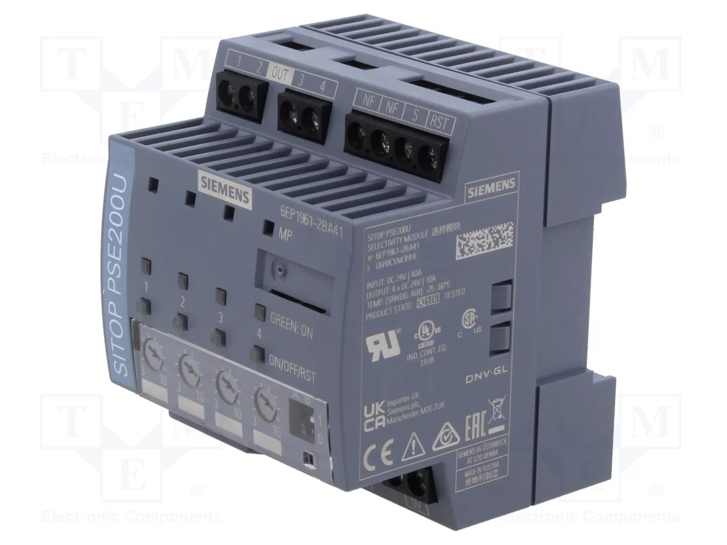 Power supply: switching; for DIN rail; 24VDC; 10A; 24VDC