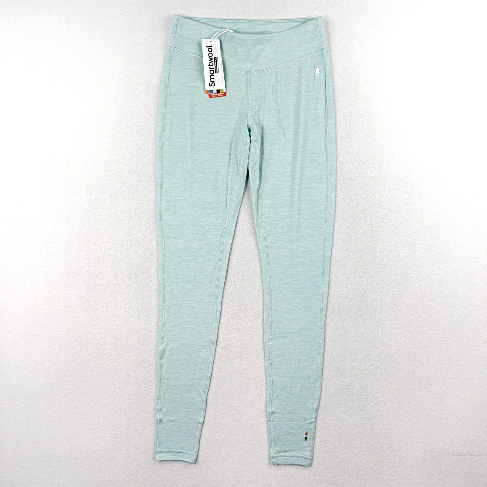 Smartwool Classic Thermal Baselayer Pant S Womens Merino Blend Aqua Heather NEW