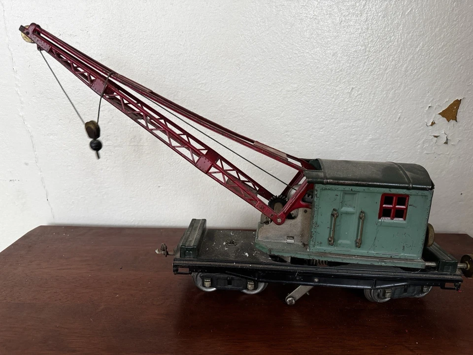 Lionel 219 Vintage Standard Gauge Lionel Lines Operating Crane Car - Image 2 of 4