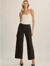 Bardot Oskar Bodysuit In Orchidwht Size M Fairy Ballet Off White Lace