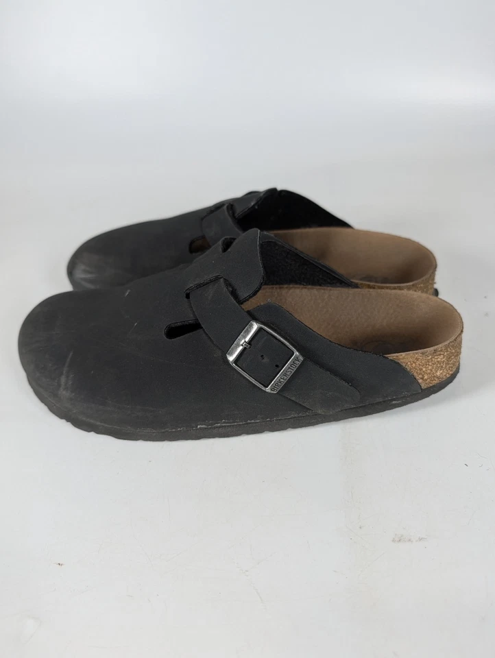 Zuecos Birkenstock Boston para mujer de cuero vegano talla original: 39/8 negros Foto 4 de 4