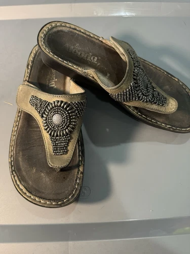 VANS Sandali donna Alegria Vanessa in peltro con perizoma 9 perline comodi