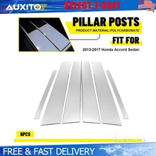 Chrome Pillar Post Trim For 2013 2014 2015 2016 2017 Honda Accord Sedan 6-30x